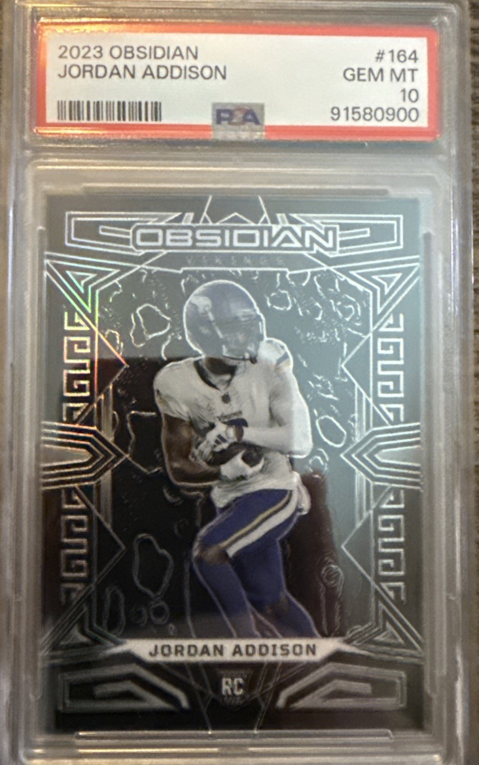 Jordan Addison Panini Obsidian #164 Base
