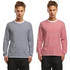 Brandit Jersey Shirt Stripe Long Sleeve Men's Striped Cotton Shirt