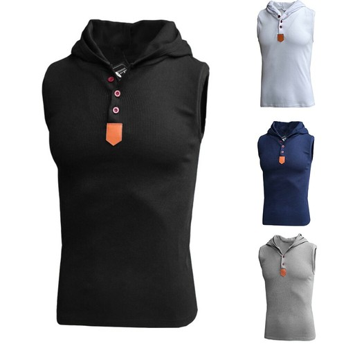 Felpa Uomo Gilet Sollevamento Pesi Traspirante Palestra M-2XL Smanicato  Solido | eBay
