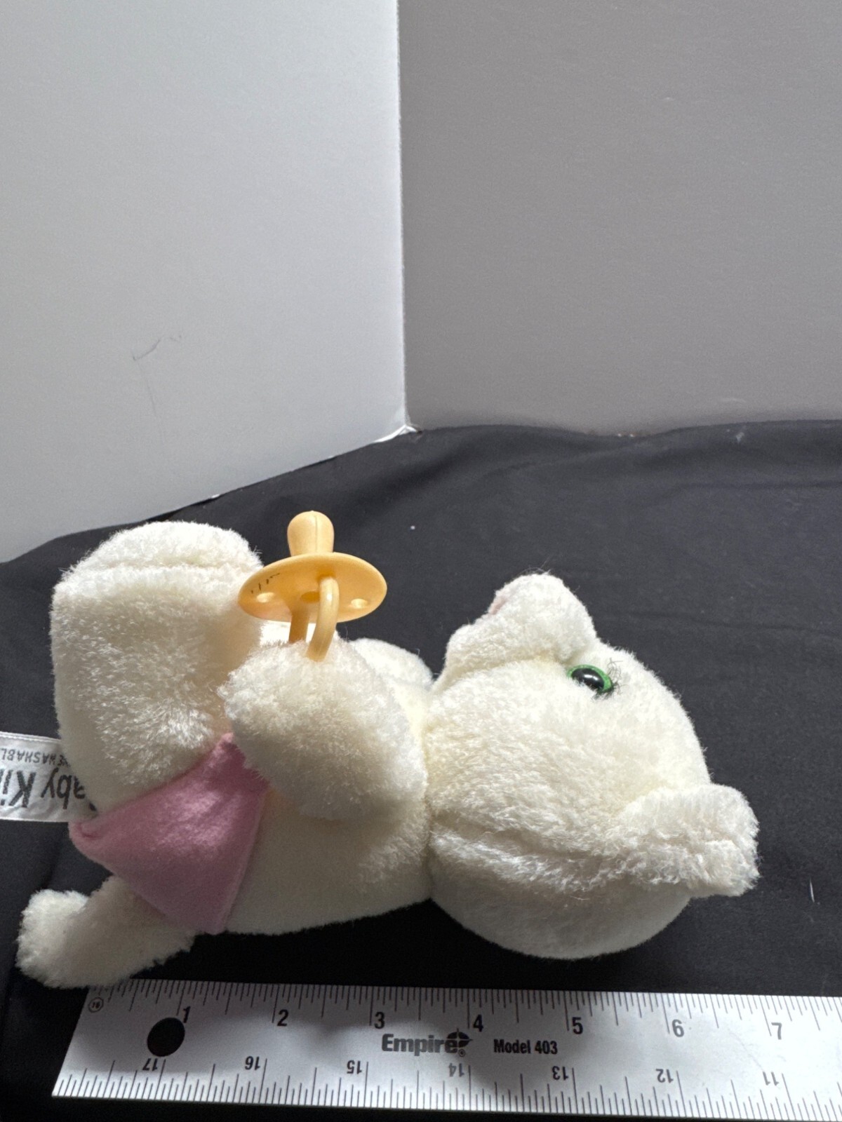 Baby Kiki Plush White Kitten With Pink Diaper & Yellow Pacifier - Russ Stuffed A