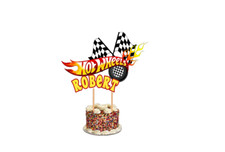 PERSONALISED HOT WHEELS   Cake Topper /Cake Decoration Party Non- edible