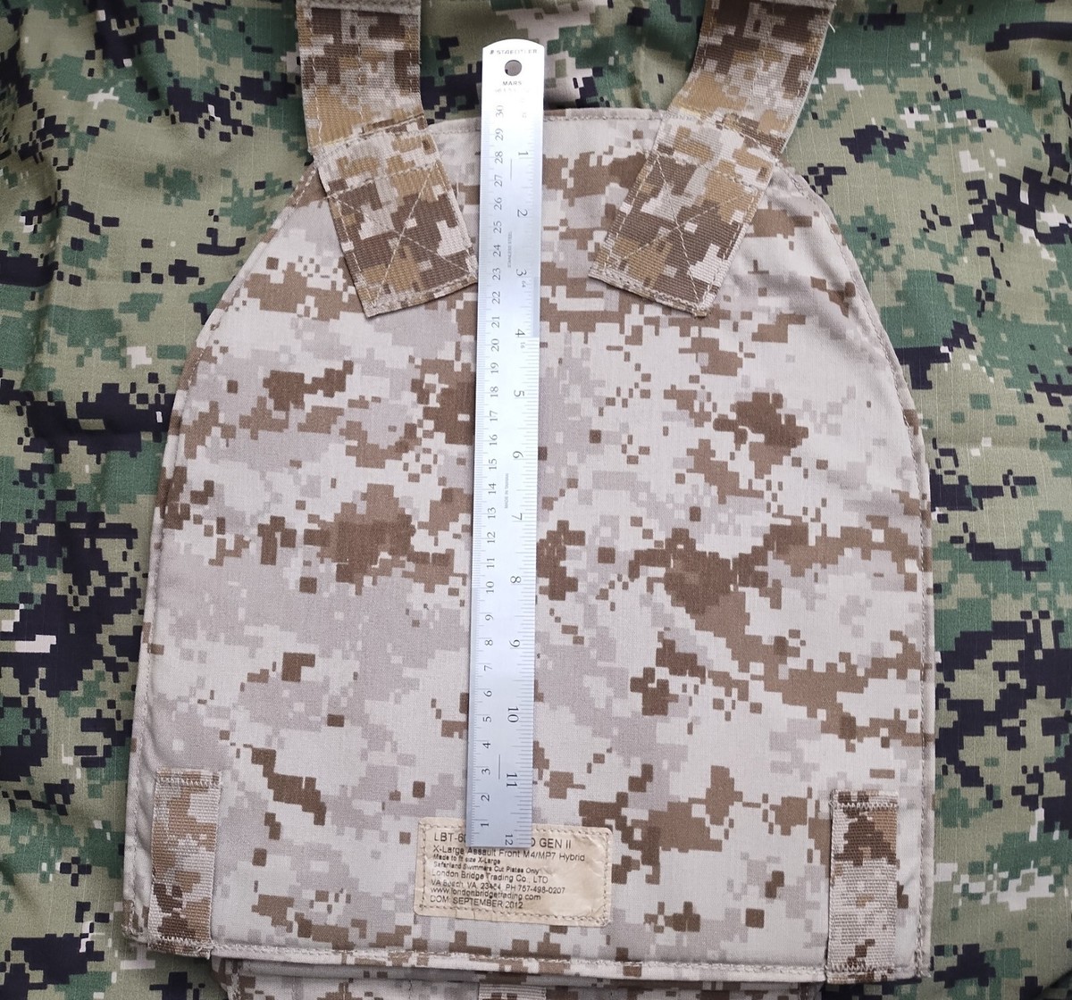 New LBT-6094K XLarge AOR1 Front MOLLE Plate Carrier - No Armor