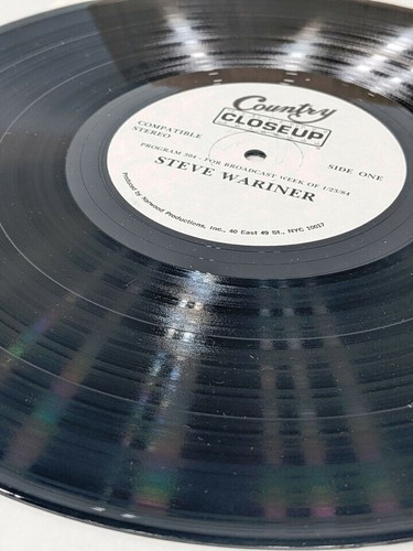 COUNTRY CLOSEUP RADIO SHOW STEVE WARINER HOST LON HELTON 01/23/1984 RECORD VTG - Imagen 5 de 5