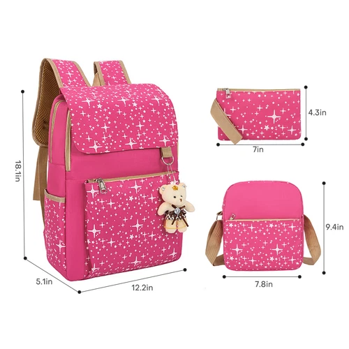 17" 18" Mädchen Jungen Schulrucksack Frauen Reise College Loptop Tasche leicht - Bild 13 von 63