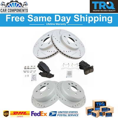 TRQ New Front & Rear Brake Pad & Rotor Kit For 2006-2008 Lexus IS250