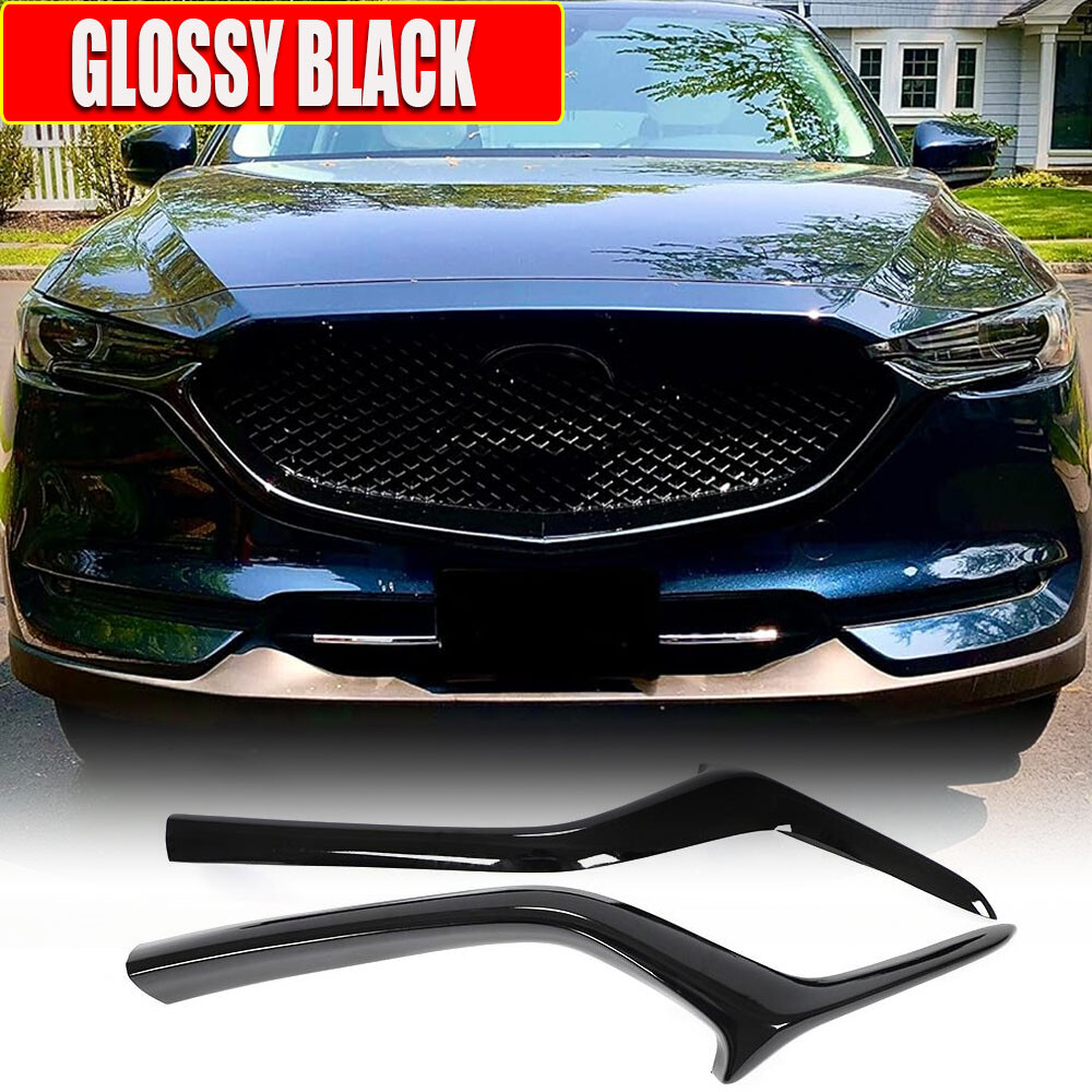 For Mazda CX-5 CX5 CX8 2017-19 Gloss Black Front Bumper Lower