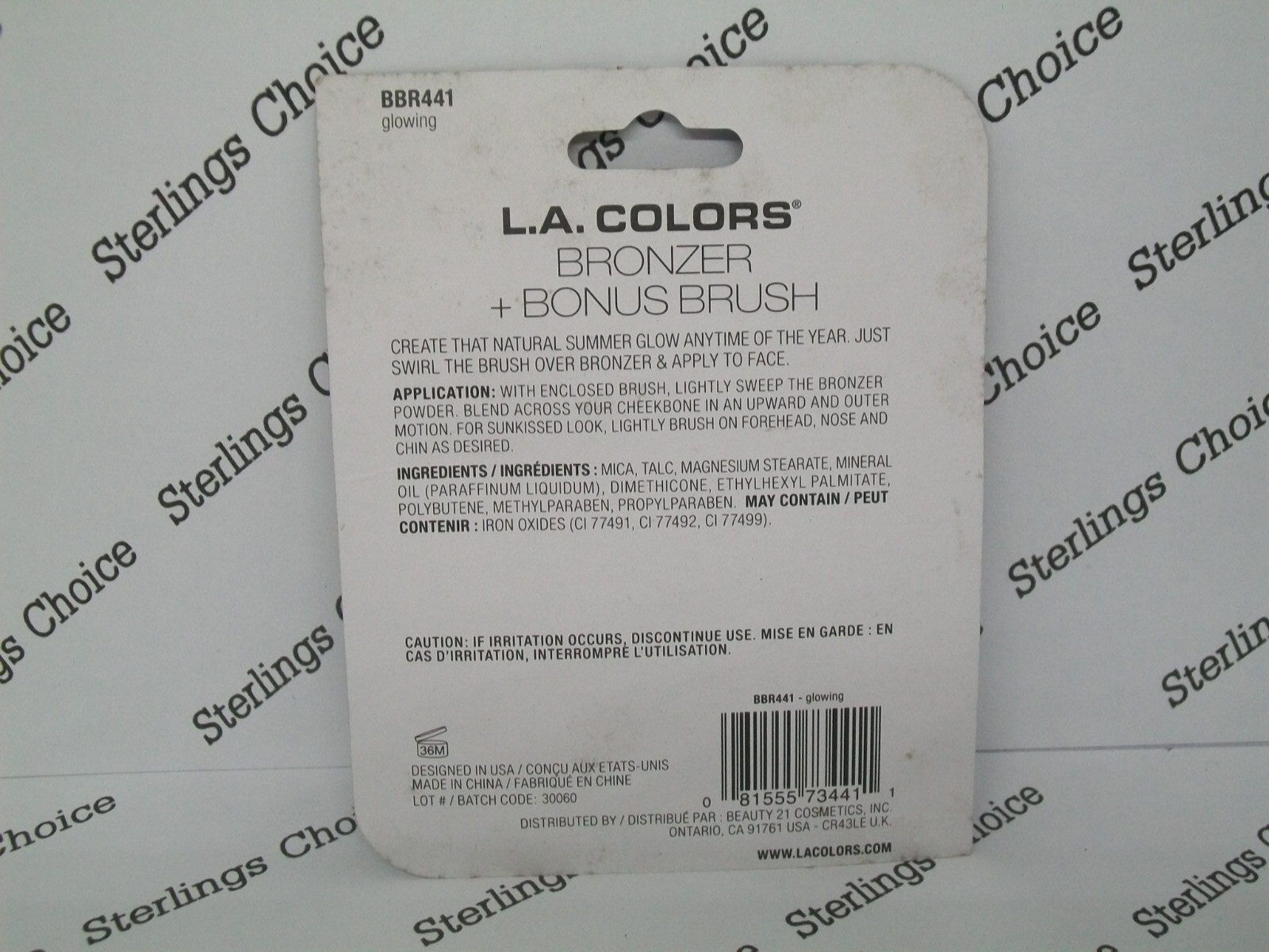 L.A. Colors Bronzer + Blush #BBR441 Glowing