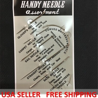 GDEB TUCANA PRO 7 piece Curved Mattress Needles Hand Sewing Needle for Household Upholstery