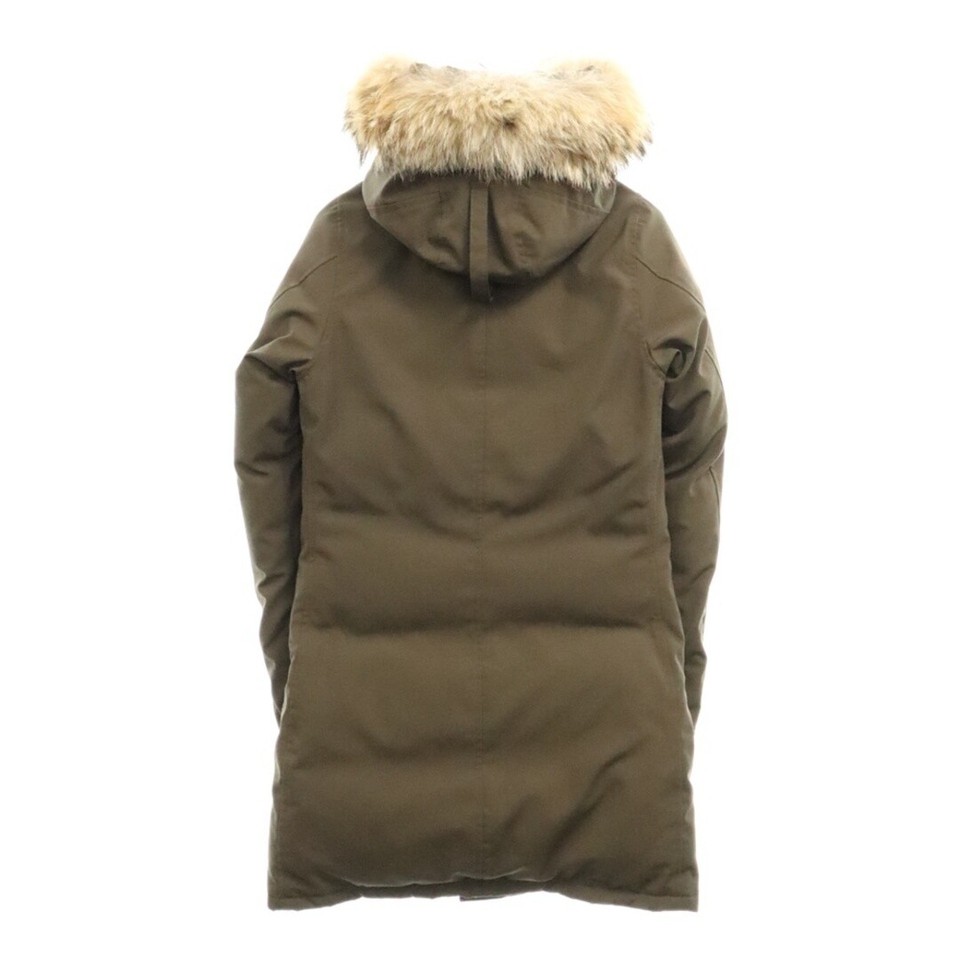CANADA GOOSE BRONTE PARKA ARM LOGO EMBROIDERY HOODIE LONG DOWN COAT