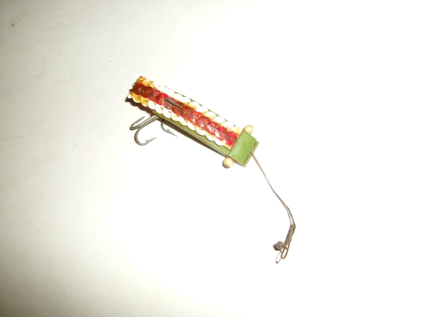 Vintage Unknown Folk Art (?) Lure Plastic Body w/ Sequences