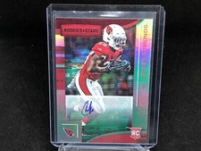CHASE EDMONDS 2018 PANINI ROOKIE & STARS RED AUTO RC #D 10/99