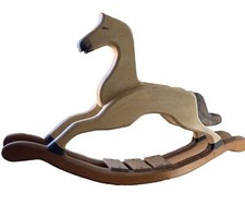 Wooden Rocking Horse -Signed