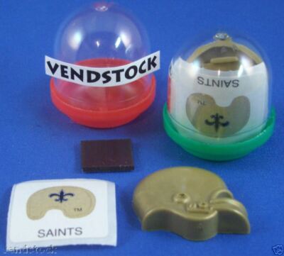 NEW ORLEANS SAINTS MAGNET HELMET NEW LICENSED NFL MINI GUMBALL IN ...