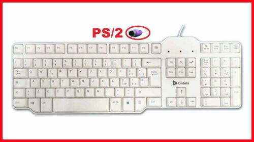 Olidata KBIP0W06 Tastiera Per PC Computer PS/2 bianca 105 tasti PS2 seriale 2 - Foto 1 di 4
