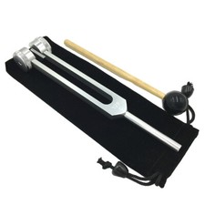 Aluminum Alloy 128Hz Tuning Fork with Hammer Ball for Meditation Yoga