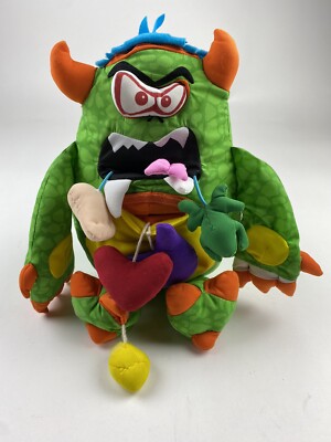 90’s Bog Monster / ボグモンスター トイレ Gross Out Doodle Monster Plush Toy Green Retired 2006 Hidden