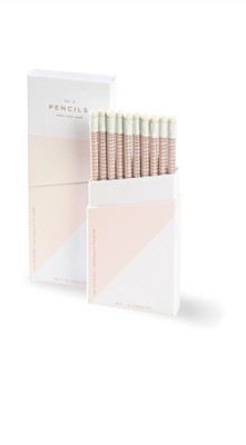 42 PRESSED Roam blush pink box pencil set of ten Gift Writer Artist
