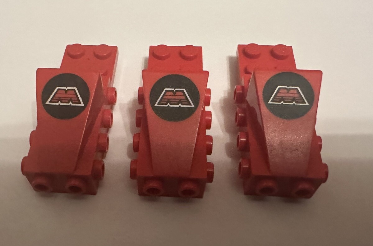 Lego 1x 2336p68 Red Cockpit Space Nose with M:Tron Logo Pattern