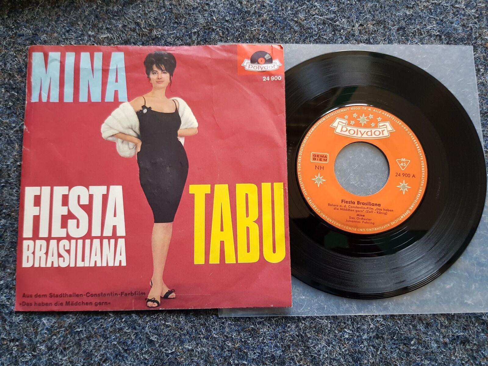 7"" Single Vinyl Mina - Fiesta brasiliana/ Tabu GERMANY