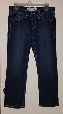Womens Size 28 Buckle BKE Blue Jeans Harper Waist 32 Length 25 Crop RN  75720