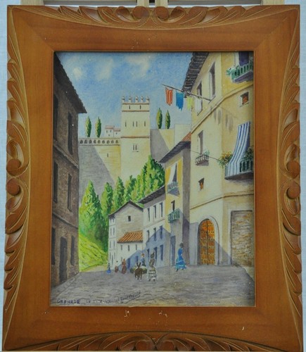 Pair of 1947 "Granada, Spain" Cityscapes. (BI#170311) - Picture 2 of 16