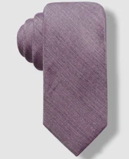 $59 Ryan Seacrest Distinction Men's Solid Red Silk Sardina Narrow Neck Tie 60x3