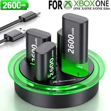4x Battery Pack + Charging for Xbox Series X/S Xbox One X/S Wireless Controller