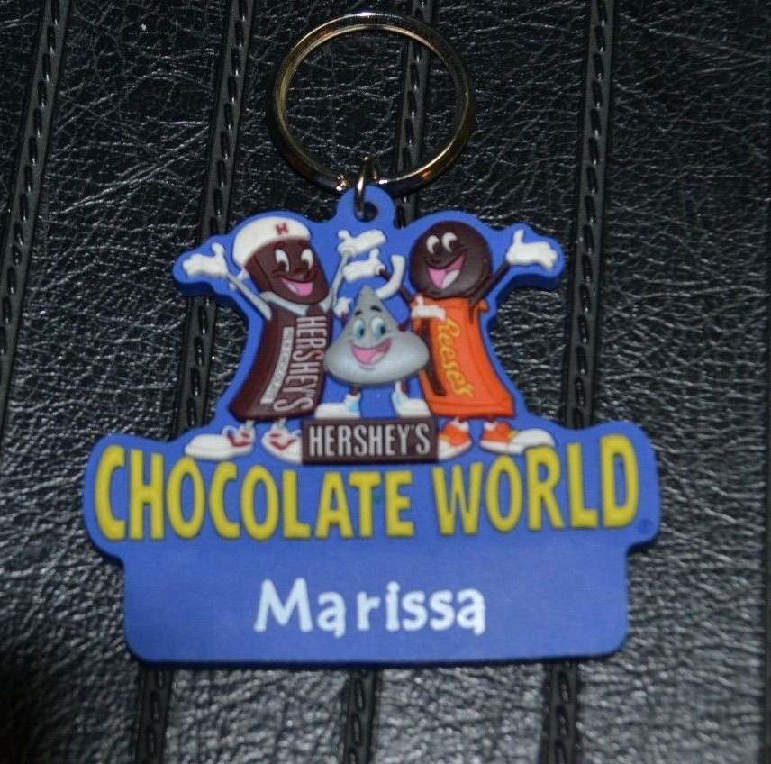 Hersheys Chocolate World Marissa Name Keychain Key Chain Nice