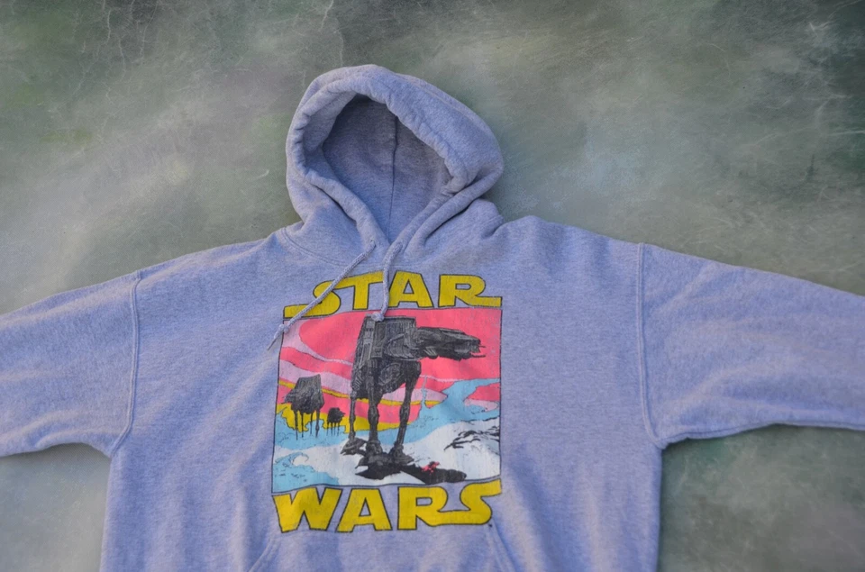 Sudadera con capucha vintage RARA de Star Wars para hombre talla L. Foto 2 de 4