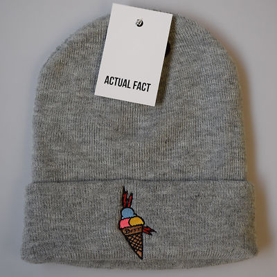 Bonnet Roulé Noir Actual Fact - Action Bronson Fumer Herbe - Unisexe Adulte - Laine Modacrylique