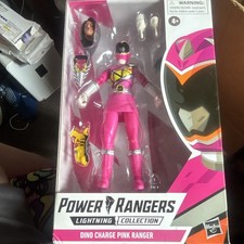 Hasbro Lightning Collection Dino Charge Pink Ranger Figure w Weapon
