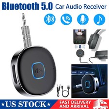 Portable 3.5mm Aux Car Adapter Bluetooth Wireless Audio Receiver Car/Home Stereo