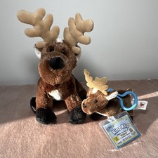 Ganz Webkinz Kinz Klip Reindeer Lot of 2 Plus...