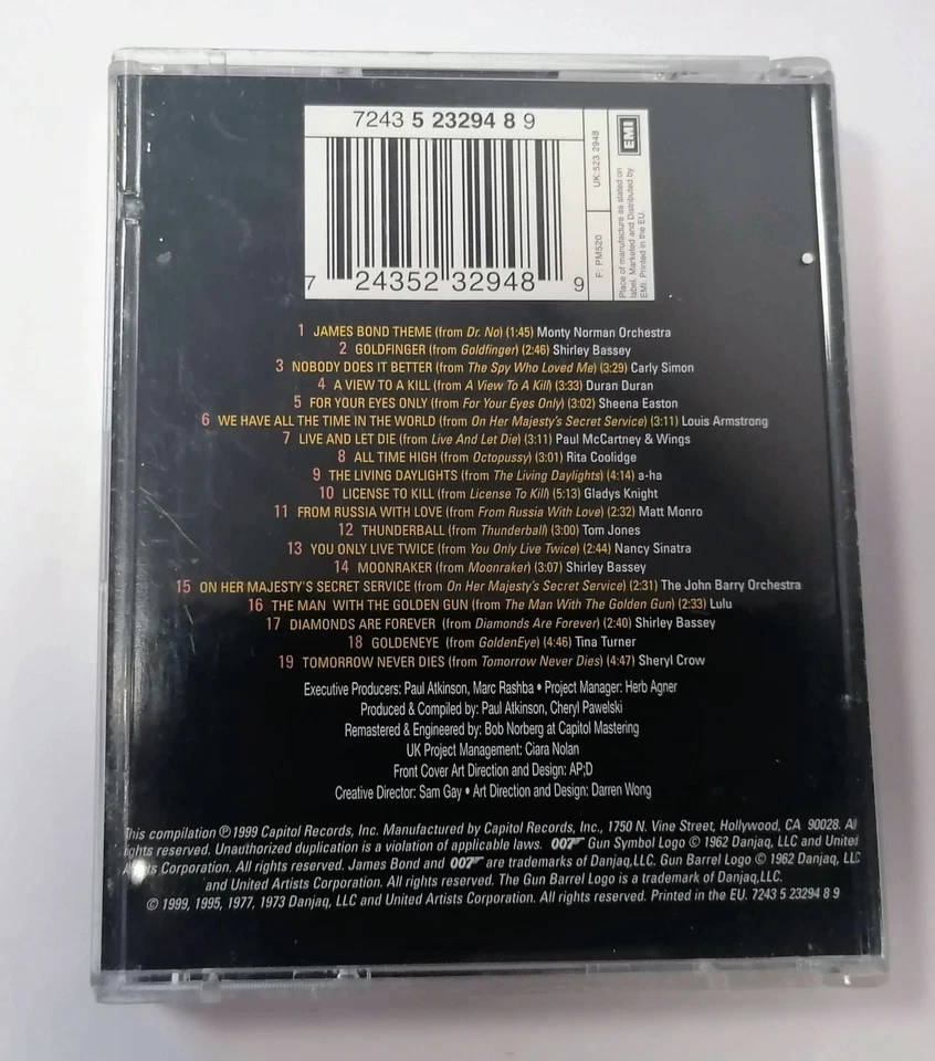 The Best Of Bond - James Bond 007 Soundtrack MD MiniDisc Mini Disc Album 1999 - Image 4 of 4