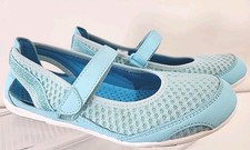 Lands End Water Shoes Big Girls Size 3 Baby Blue Mary Jane Shoes Kids Spring