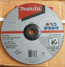 Box of 10 Makita Grinding Disc Wheel 9 230mm B-14582 Angle Grinder Genuine Part