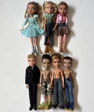 Bratz Boy and Girl Doll Lot of 7 Boyz Girlz Clothes Shoes 2001-2002-2003-2010