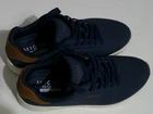 Skechers 183004 /BLU Men's Suited On Air Uno- Memory Foam Sneaker Navy Brown 9.5