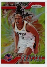 2024 Panini Prizm WNBA Fractal Red Prizm /99 Kelsey Mitchell #4 8al