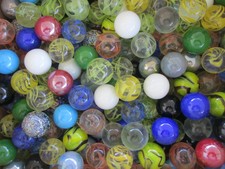 Nice Mix Of Vacor / Mega Glass Marbles by the Pound ONLY 9.99 per lb 1 inch