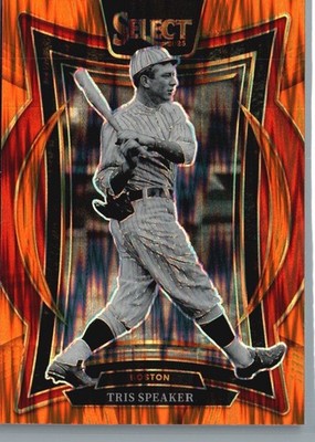 2025 Panini Select #29 Tris Speaker Orange Flash Prizms | eBay