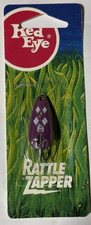 Vintage     Red Eye      Rattle Zapper spoons  w/weed guard   Purple Diamonds
