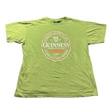 Guinness Foreign Extra Stout Green Graphic T-Shirt Mens Large Relaxed Fit Dublin