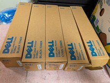 Lot of 5 Genuine Dell 5100cn Toner Cartridges OEM NEW 2 Black, C, M, Y 