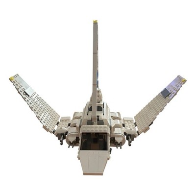 LEGO Star Wars Imperial Shuttle White Custom Build Space Ship Shuttlecraft