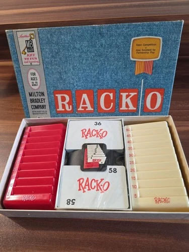 Vintage 1961 RACKO Card Game By MB Milton Bradley RACK-O "Open Box" 4615 New!!