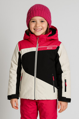 GIRL SKI JACKET ZIP HOOD POCKETS WATERPROOF BRUGI ART. T842T22K