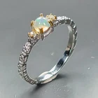 Gemstone Natural Opal Ring 925 Sterling Silver Size 7.5 /R473637