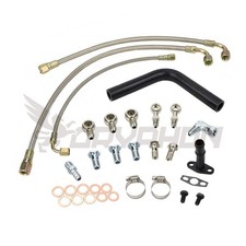 Turbo Oil Water Line Kit For Nissan Y61 Gu Patrol Rd28t Garrett T25 T28