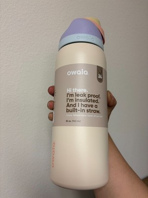 Sandy shore Owala 40oz Multicolor Water Bottle Limited Edition FreeSip
